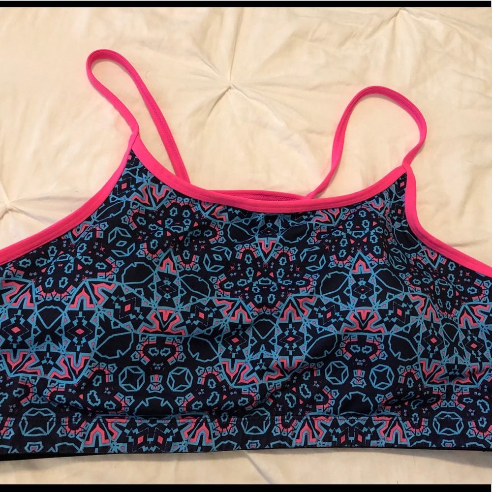 Fabletics Patterned Low/Med Impact Sports Bra